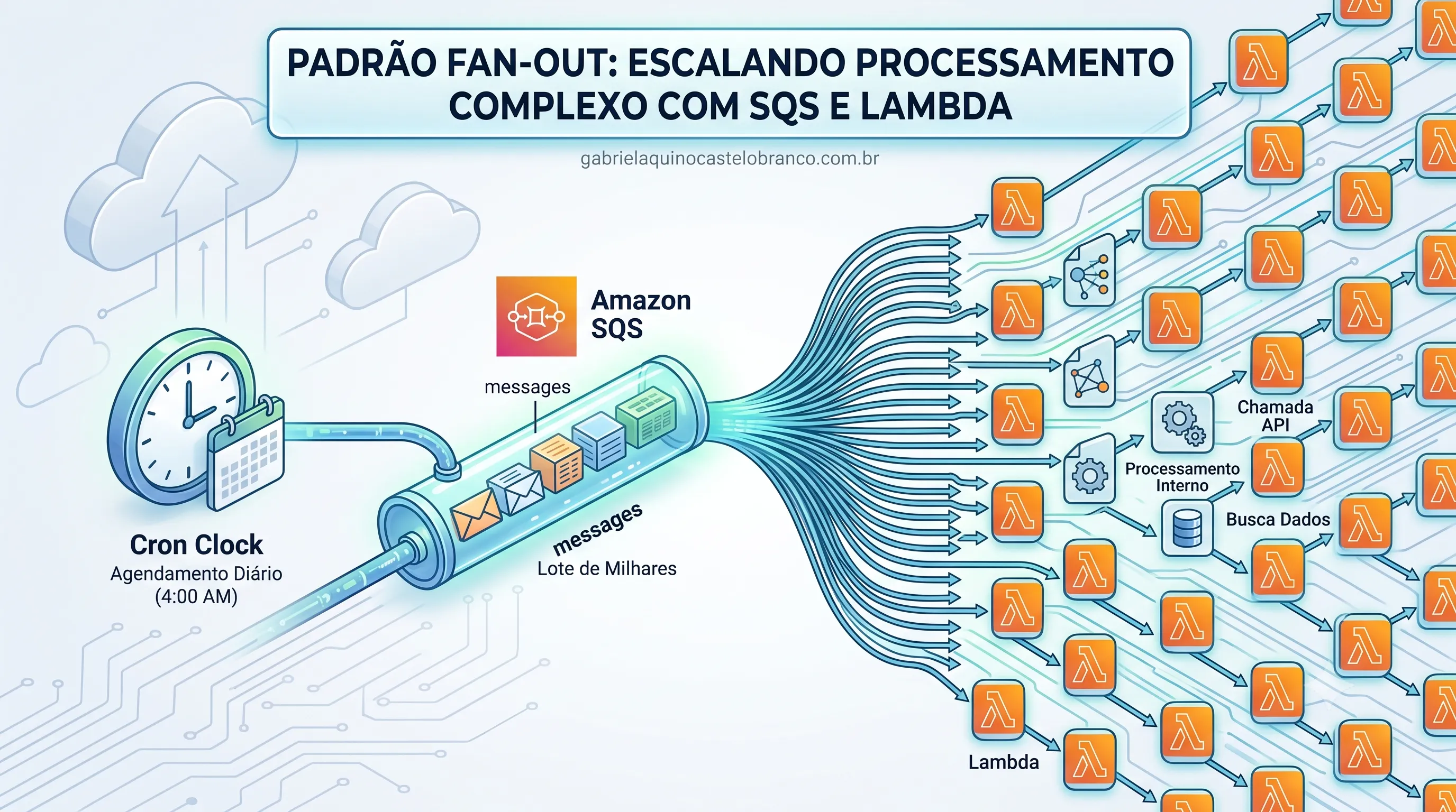 Padrão Fan-out em Serverless: Escalando processamento complexo com SQS e Lambda